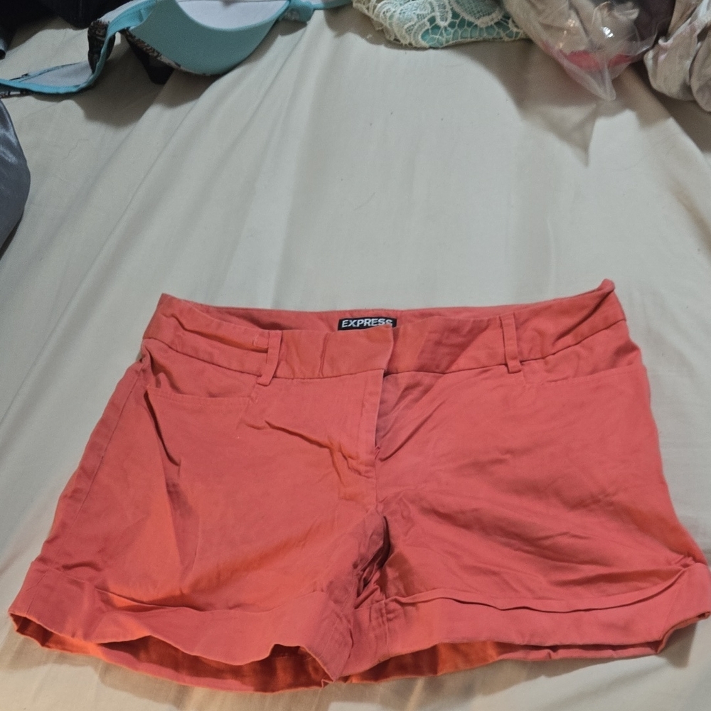 Express High Waist Coral Women's Shorts